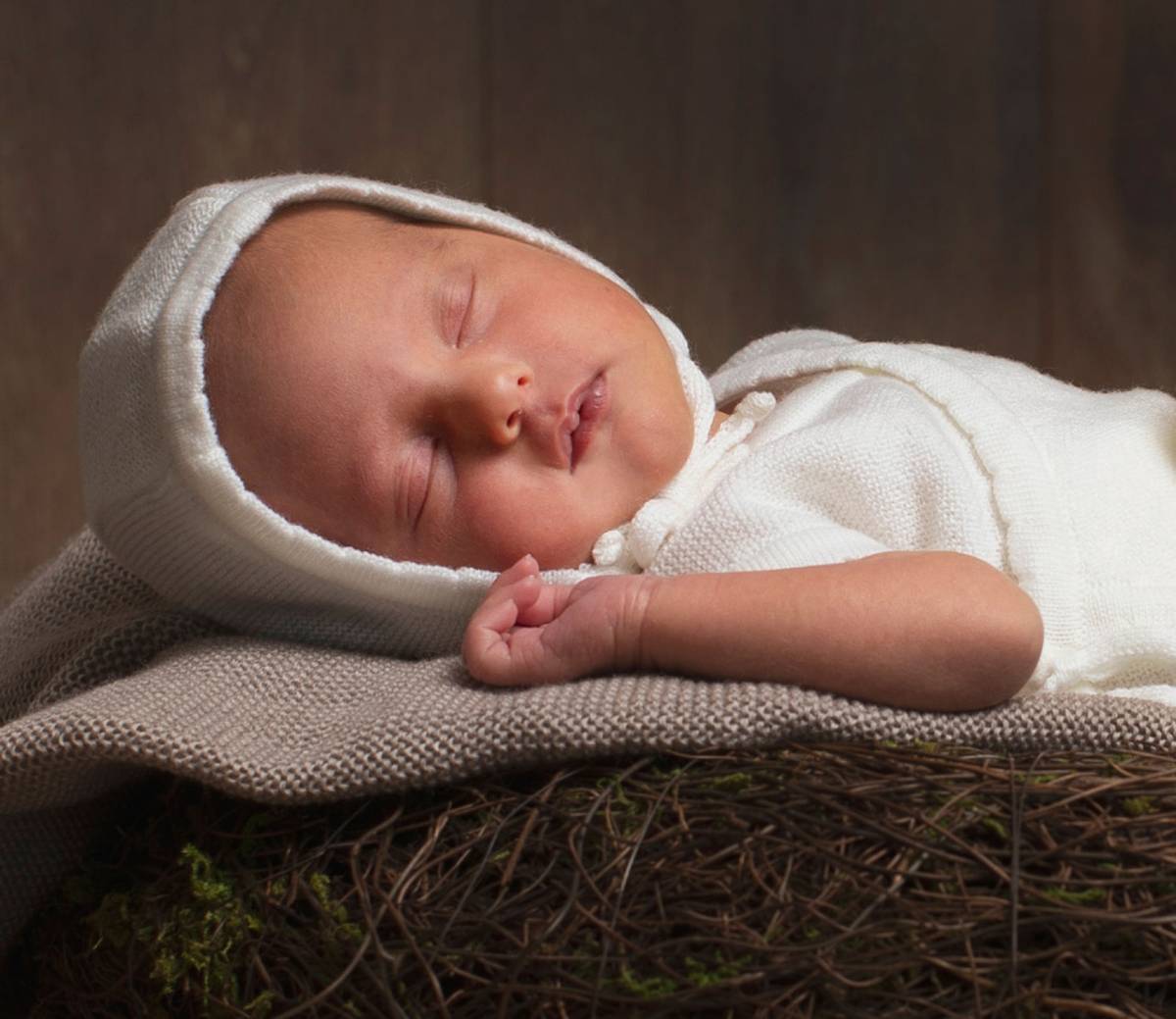 Newborn lue | Hvit
